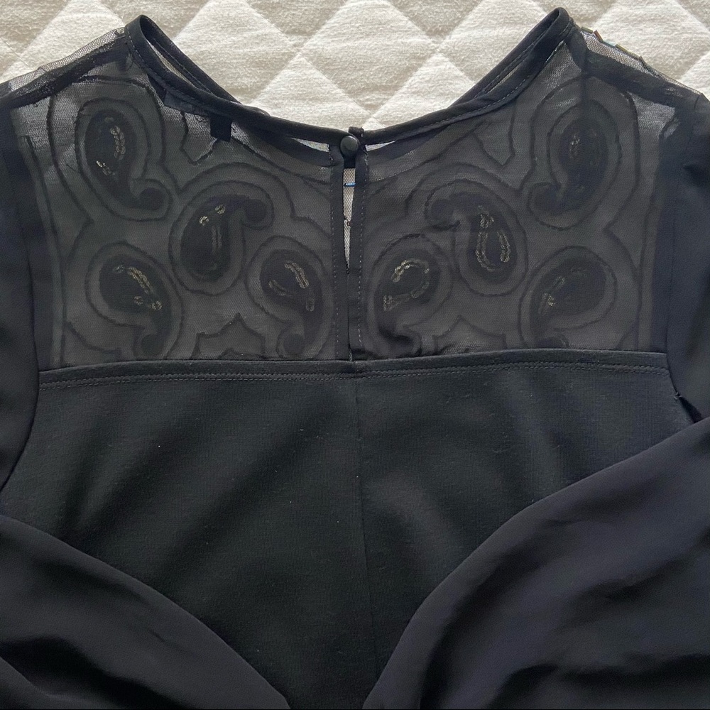 Debenhams Collection, Black Embellished Midi Dress - Picture 4 of 11